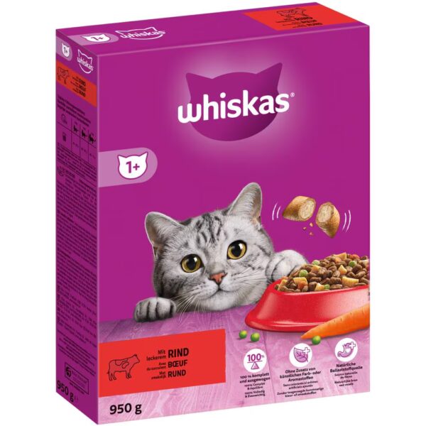 Whiskas Aliment sec 1+ bœuf - 950 gr