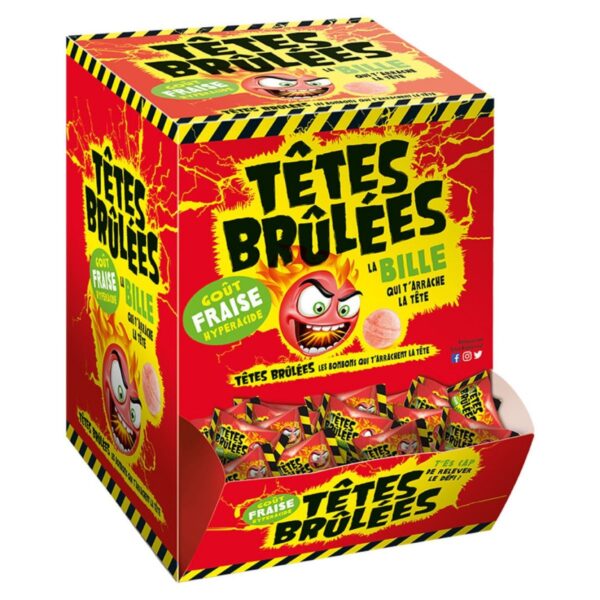 Têtes brulées bonbon à la fraise 300pc