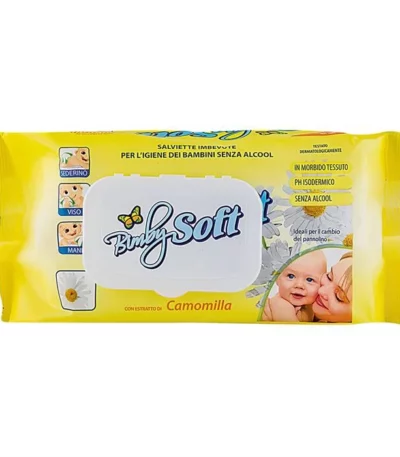 BimbySoft lingettes à la camomille pour bébé - 400 gr