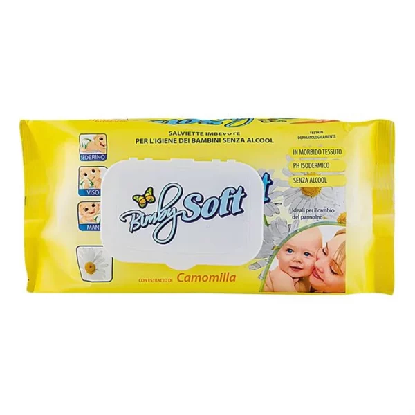 BimbySoft lingettes à la camomille pour bébé - 400 gr