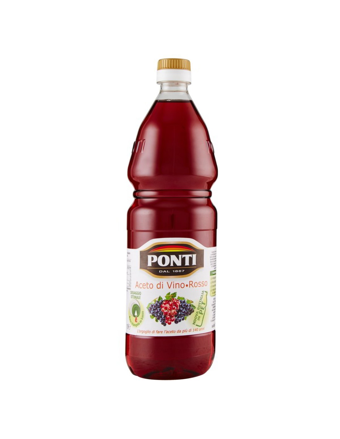 ponti-aceto-di-vino-rosso (1) Ponti vinaigre de vin rouge classique - 1L – Image 1