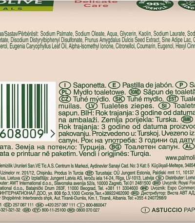 Savon au lait d'amande Palmolive 3+1 - 360 gr