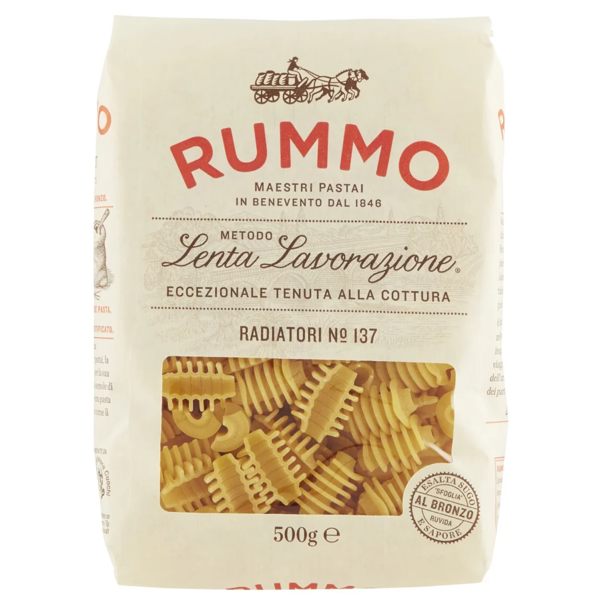 Pates Radiatori RUMMO Pâtes Radiatori N°137 - 500 g – Grossiste en Suisse - 1001 ...