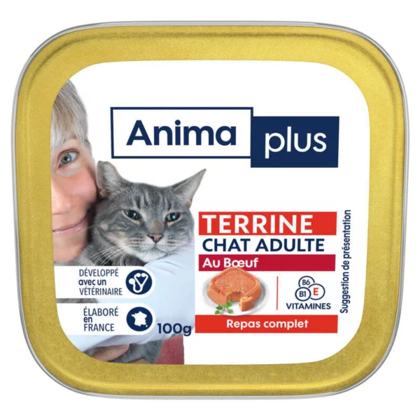 Casino Animaplus pâtée chats boeuf - 100 gr