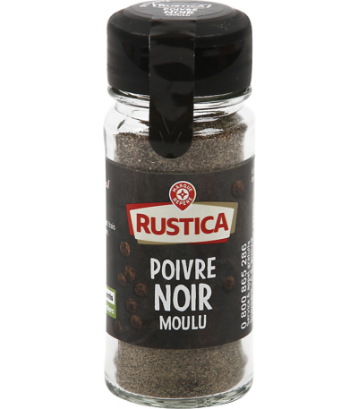 Poivre noir moulu Rustica - 38 gr
