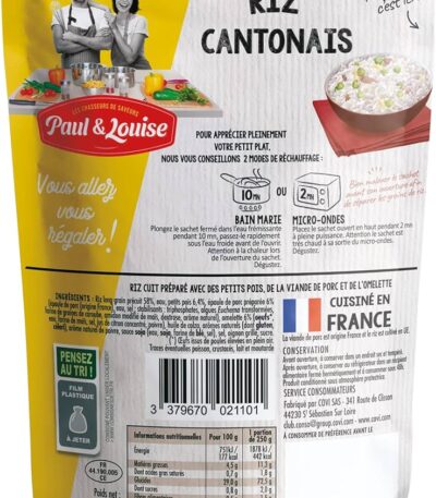 Paul & Louise Riz cantonais - 250 gr