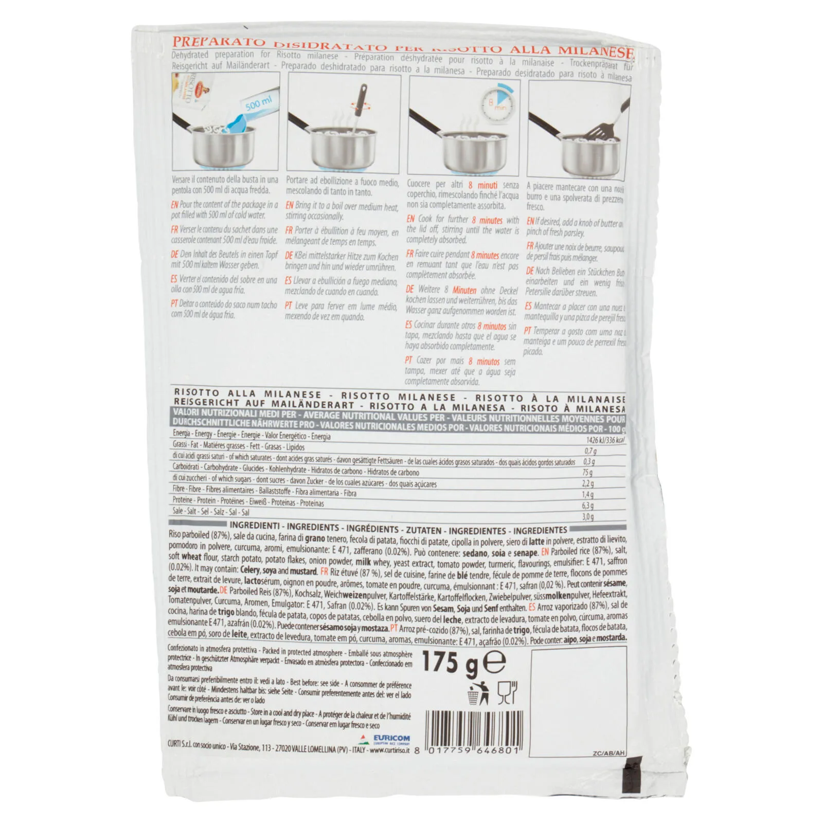 Curtiriso Risotto alla Milanese - 175 gr