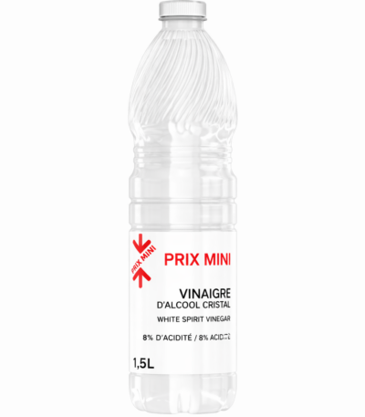 Vinaigre d'alcool cristal 8° Prix Mini - 1,5L
