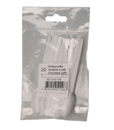 Cuillère à café en plastique 20 pièces