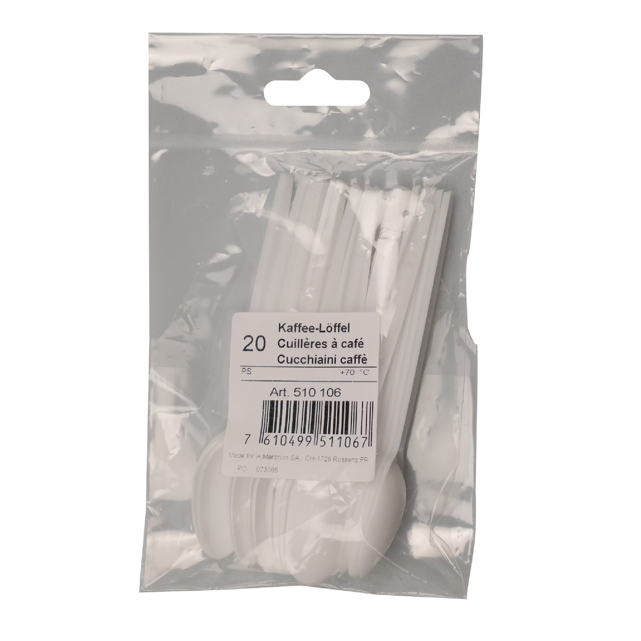 CACF20 Cuillère à café en plastique 20 pièces – Image 1