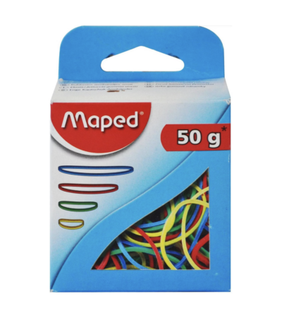 Maped élastique 4 coul. 100pc