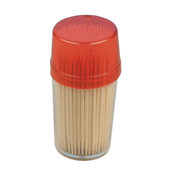 Cure-dents bois boîte ronde 190 pcs