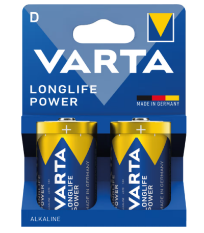 2 Piles LONGLIFE Mono D Alcaline – VARTA