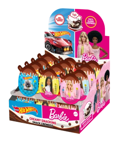 Œuf-cuillère avec surprise Barbie & Hot Wheels - 24x17,5 gr