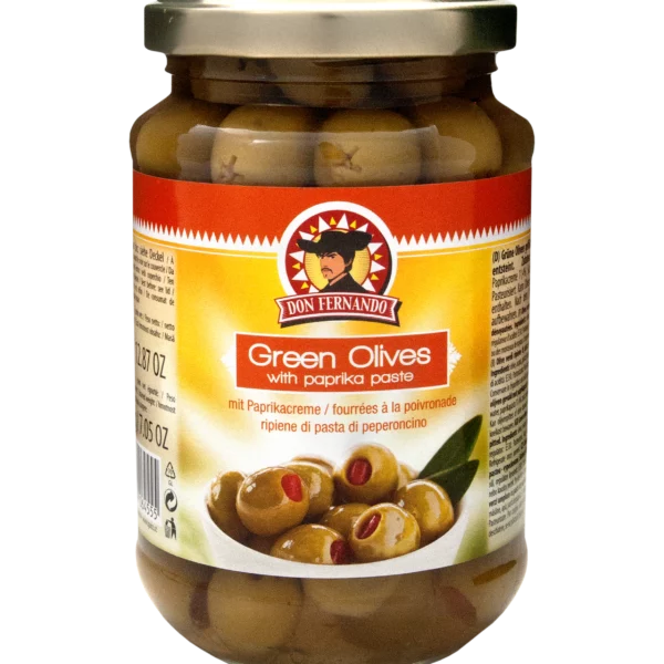 Don Fernando olives vertes fourrées à la poivronade - 350 gr