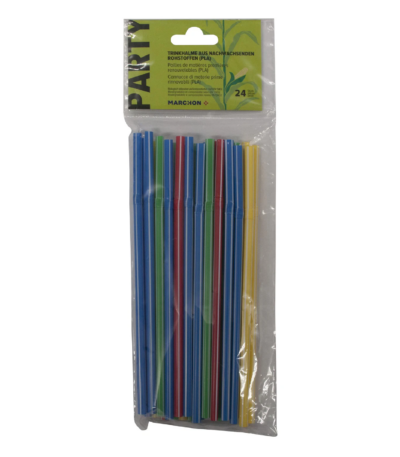 Paille flexible BIO ass. 24 pcs
