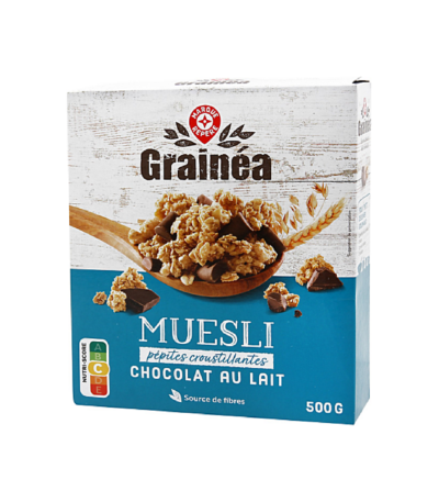 Granea Muesli croustillant chocolat au lait – 500 g