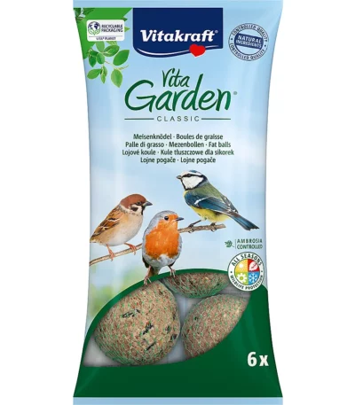 Vitakraft Vita Garden Boules de graisse pour oiseaux - 6x90g