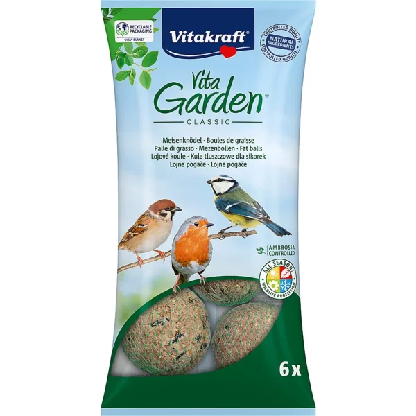 Vitakraft Vita Garden Boules de graisse pour oiseaux - 6x90g
