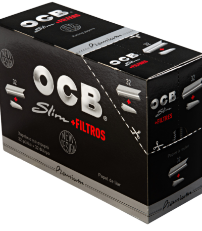 OCB Premium slim + filtres - boîte de 32 paq.