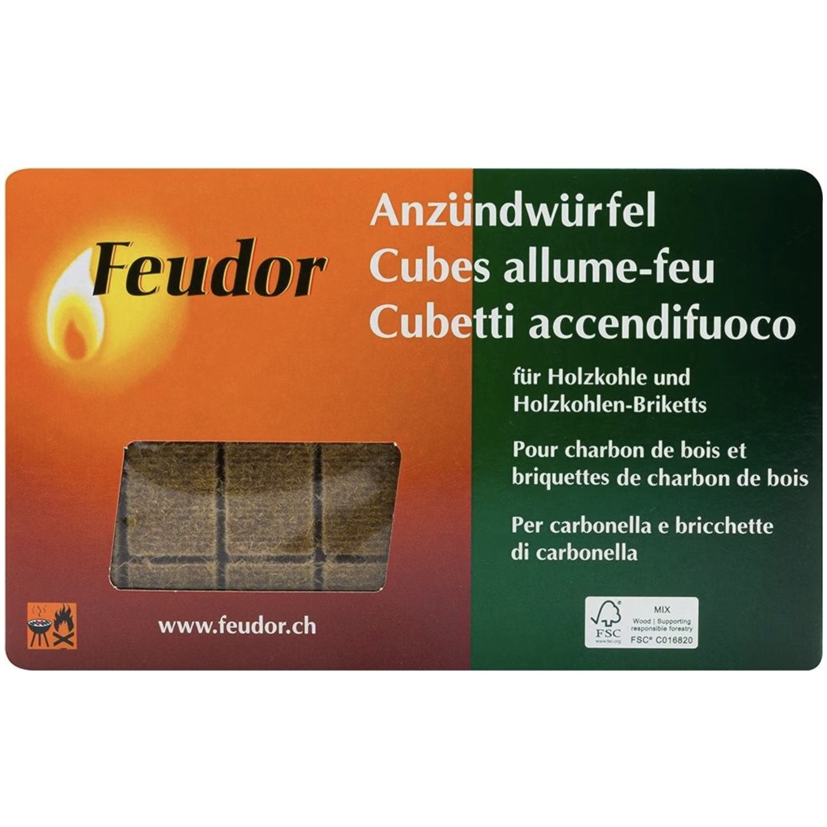 feudorallumefeucubes Feudor allume-feu cubes 32pcs – Image 1