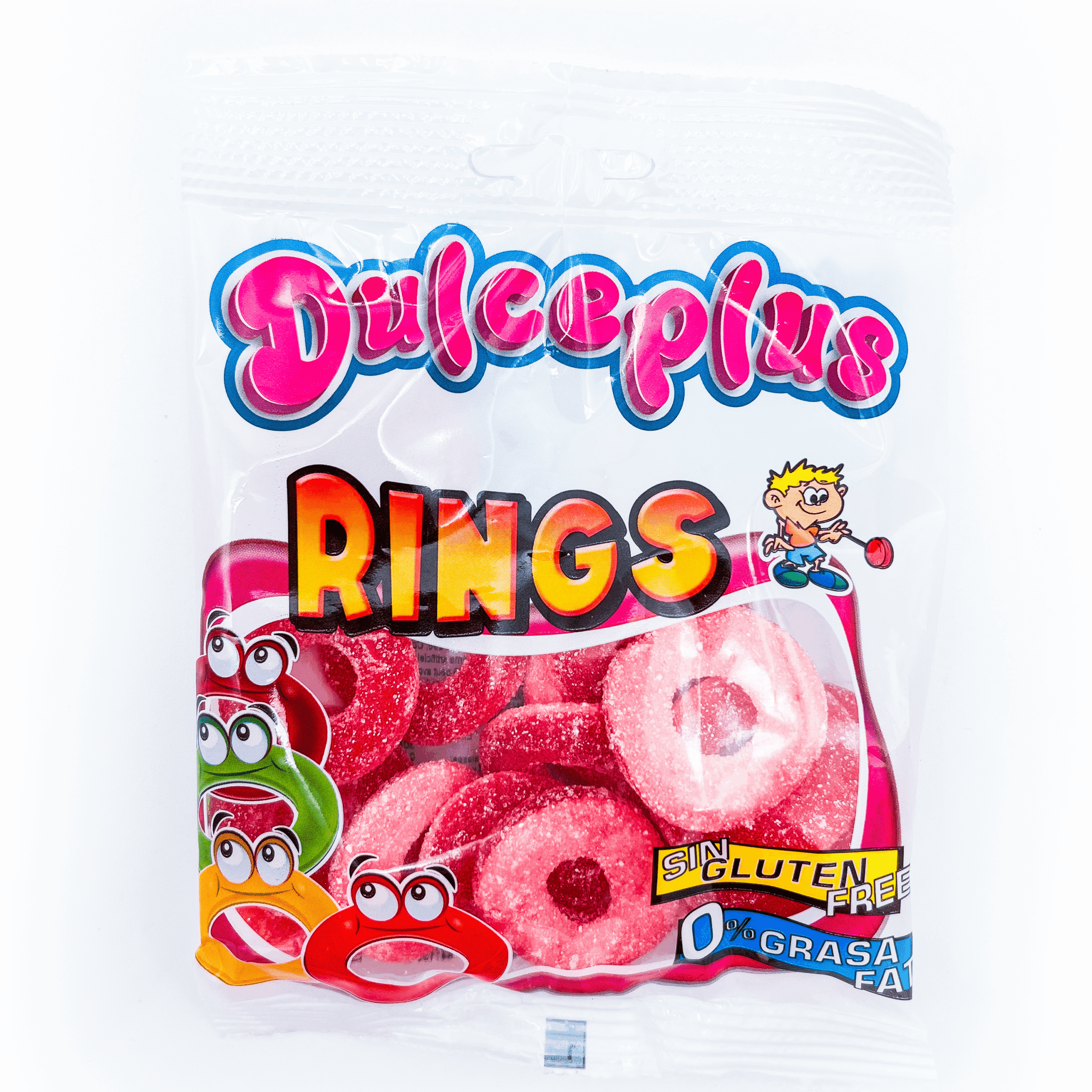 e80acc6b-f907-4626-903c-d1372ca600e1 Dulceplus Rings fraise acide - 100g & Pack de 12 – Image 1