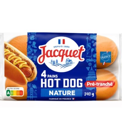 Pain Hot-Dog Nature JACQUET 4x - 240 g