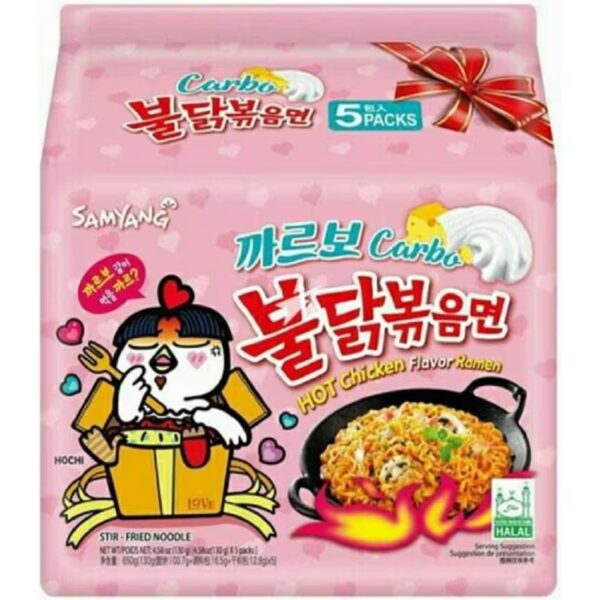Buldak Hot Chicken Ramen Carbonara 5 x 130 g