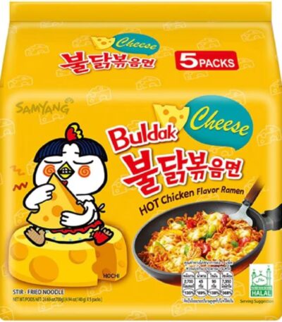 Buldak Hot Chicken Ramen Cheese 5 x 140 g
