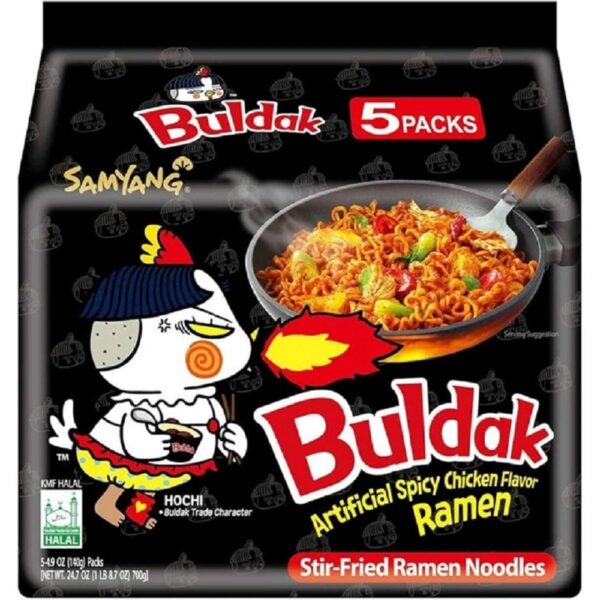 Buldak Hot Chicken Flavor Ramen 5 x 140 g