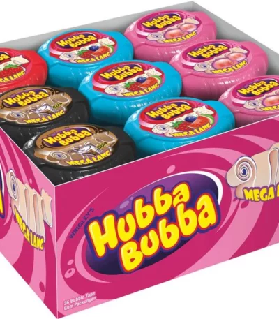 Hubba Bubba Chewing-gum assorti. 36 x 56 g