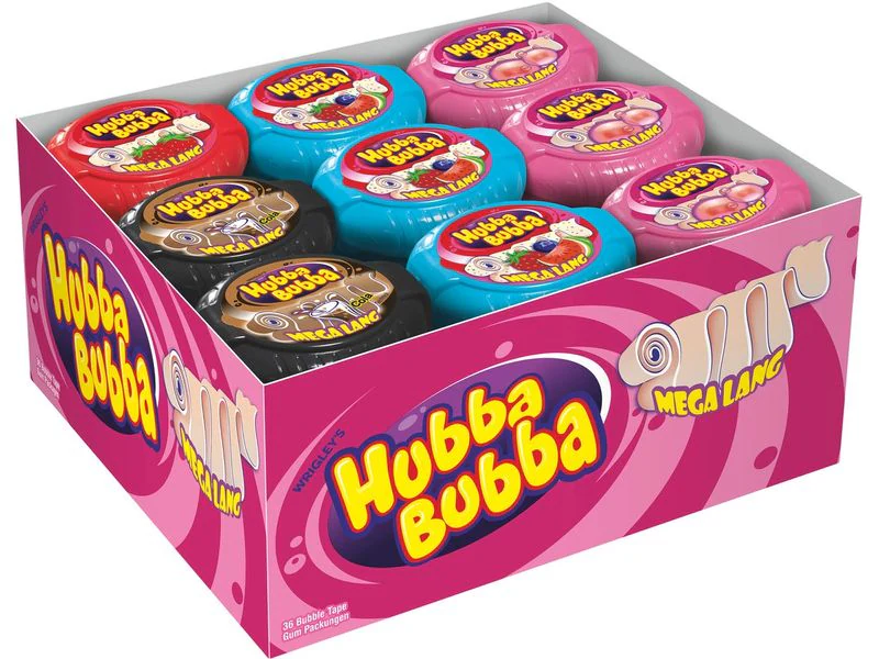412198447_xxl Hubba Bubba Chewing-gum assorti. 36 x 56 g – Image 1