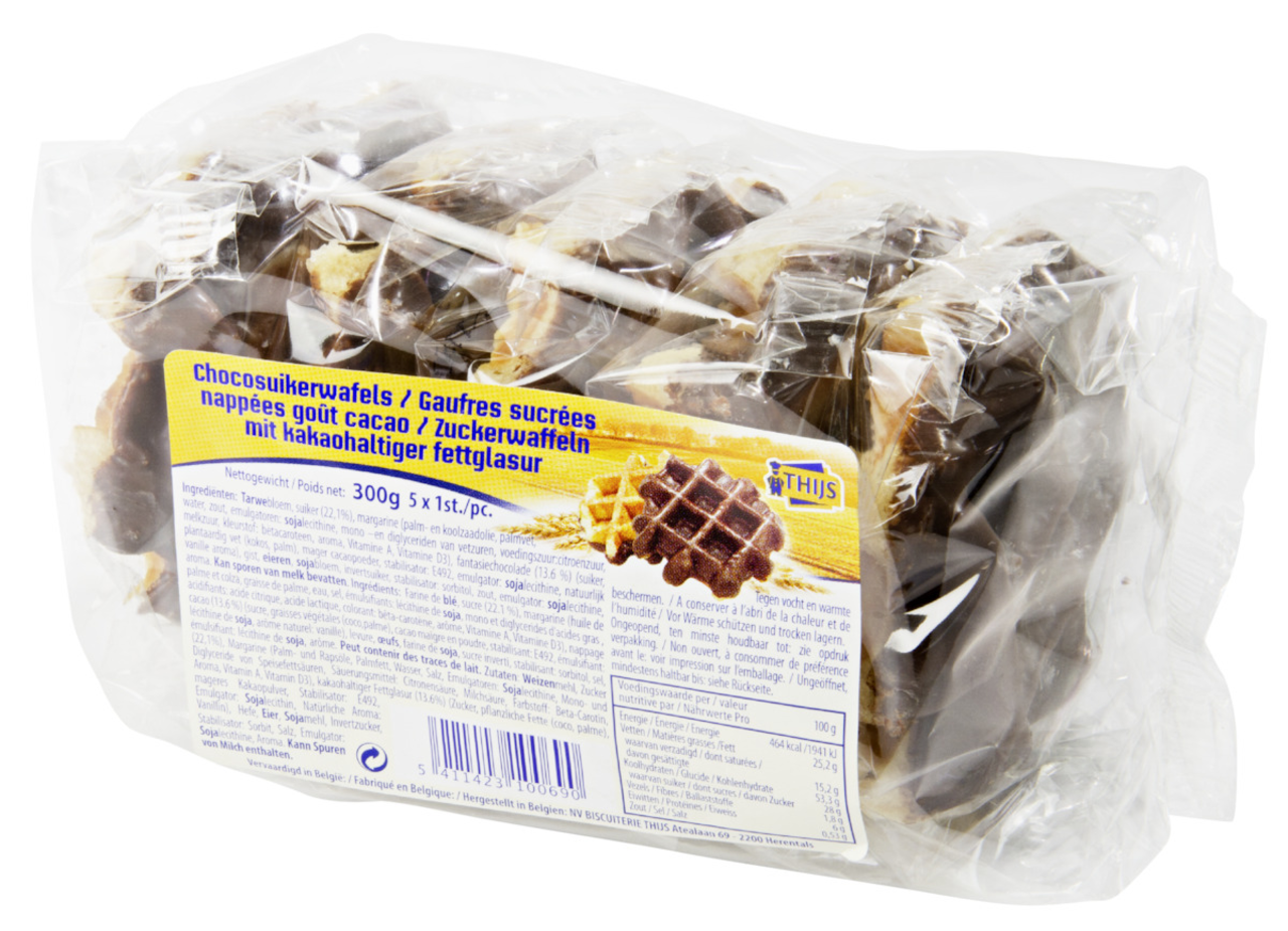 48971_FR_1 Gaufres sucrées choco Thijs - 300 g – Image 1