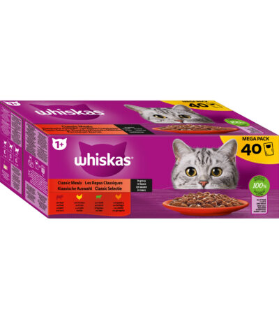 Whiskas 1+ Les Repas Classiques méga pack 40 x 85 g