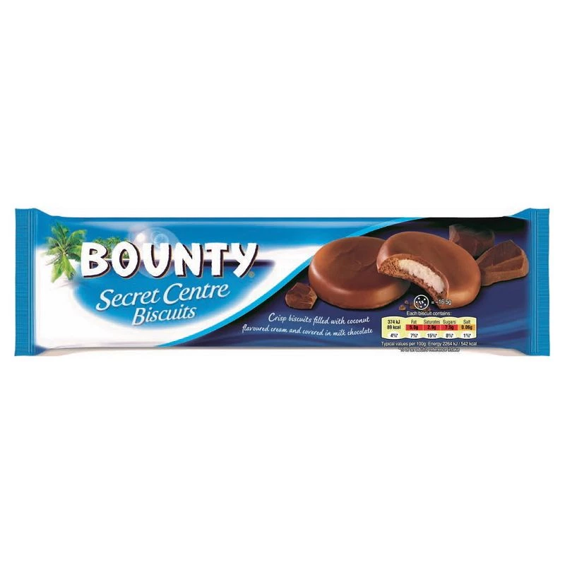 biscuit-secret-centre-bounty-132g Bounty secret centre biscuits - 132 g – Image 1