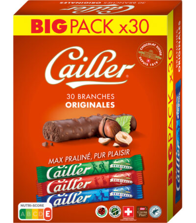 Cailler Branches Original Lait et noisette – 30×23 g