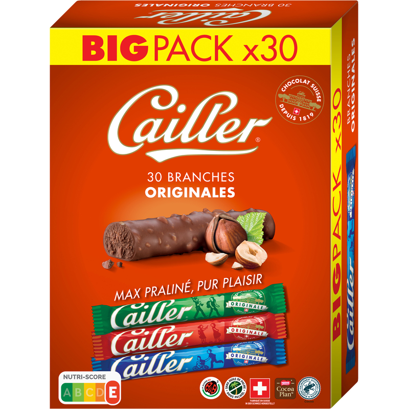 cailler-branches-s-barres-chocolatees-original-23-g-30-piece-7613031097579_01_owiba Cailler Branches Original Lait et noisette – 30×23 g – Image 1