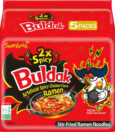 Buldak Hot Chicken Flavor Ramen 2x Spicy - 5 x 140 g