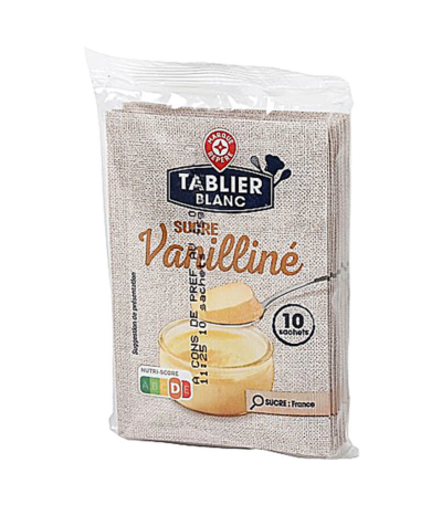 Sucre vanilliné Tablier Blanc 10 sachets - 75 g