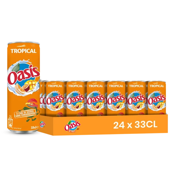 Oasis Tropical – Pack de 24 Canettes 24x33