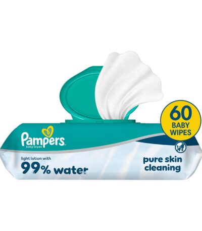 Lingettes imprégnées Pampers 99% d'eau 60 pcs