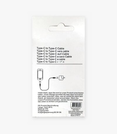 Câble VICTORY USB-C vers USB-C – 1 m