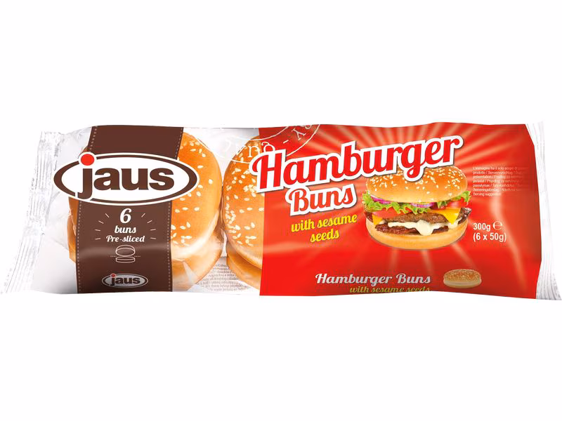 382394561_xxl Jaus 6 pains à hamburger au sésame - 300g – Image 1