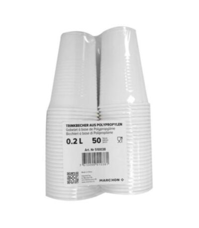 Gobelet transparent 2dl 2x25