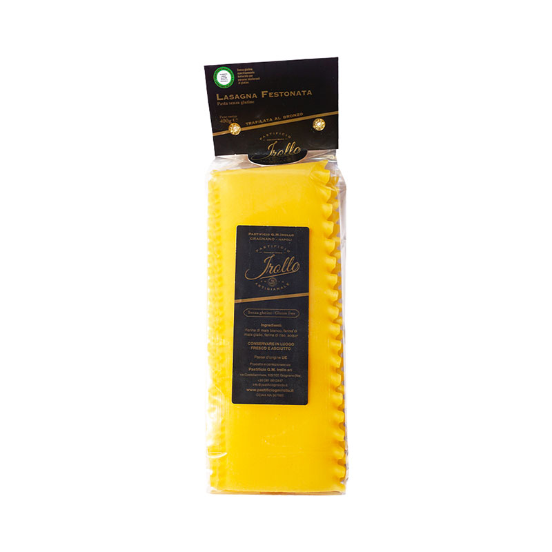 Lasagna-Festonata-400-grammi-.jpg Pâtes lasagne sans gluten Irollo - 400g – Image 1