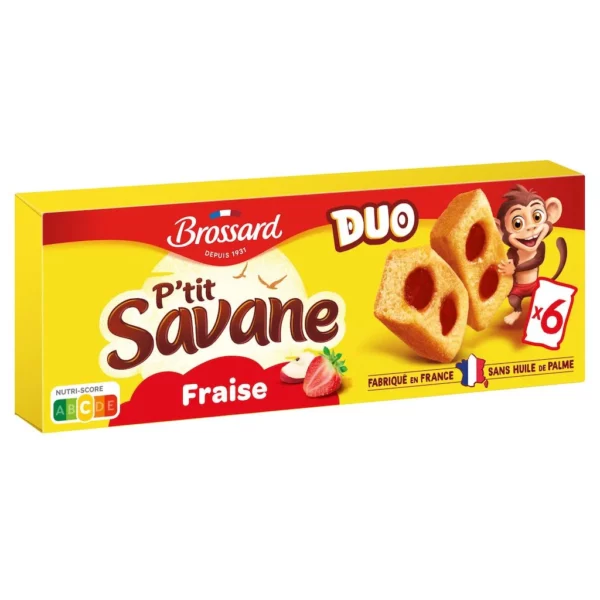 Brossard P'tit Savane Fraise - 6x25g