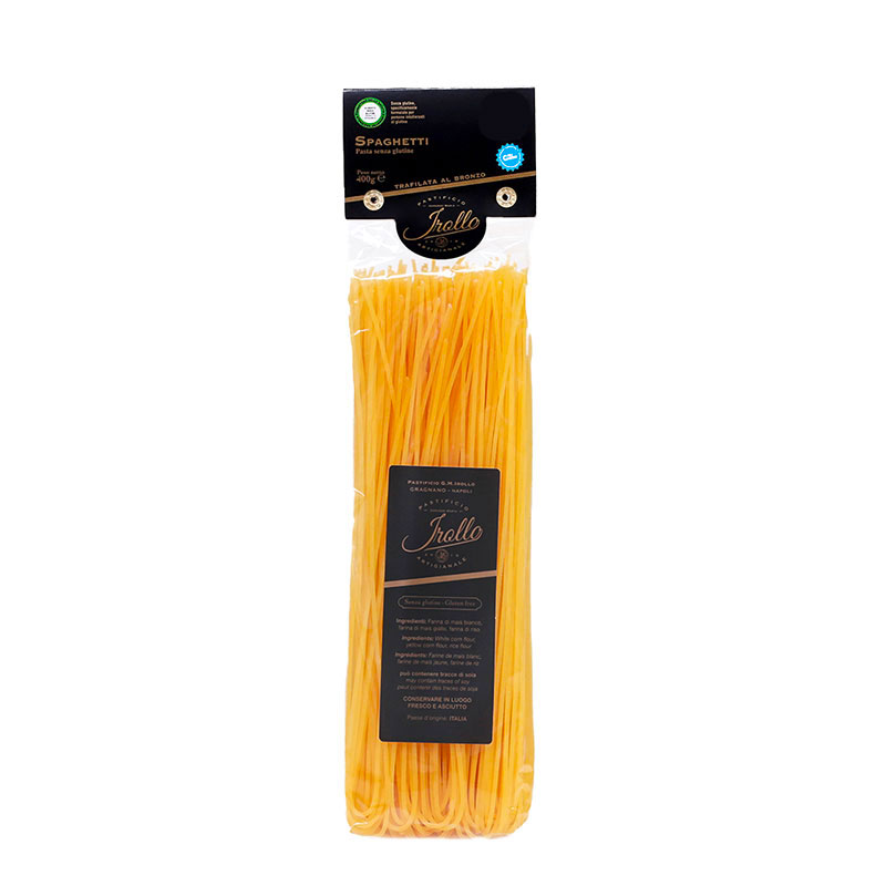 spagehtti.jpg Pâtes spaghetti sans gluten Irollo - 400g – Image 1
