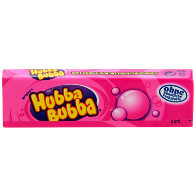 Hubba Bubba Fancy Fruit – étui de 5 chewing-gums, 35 g