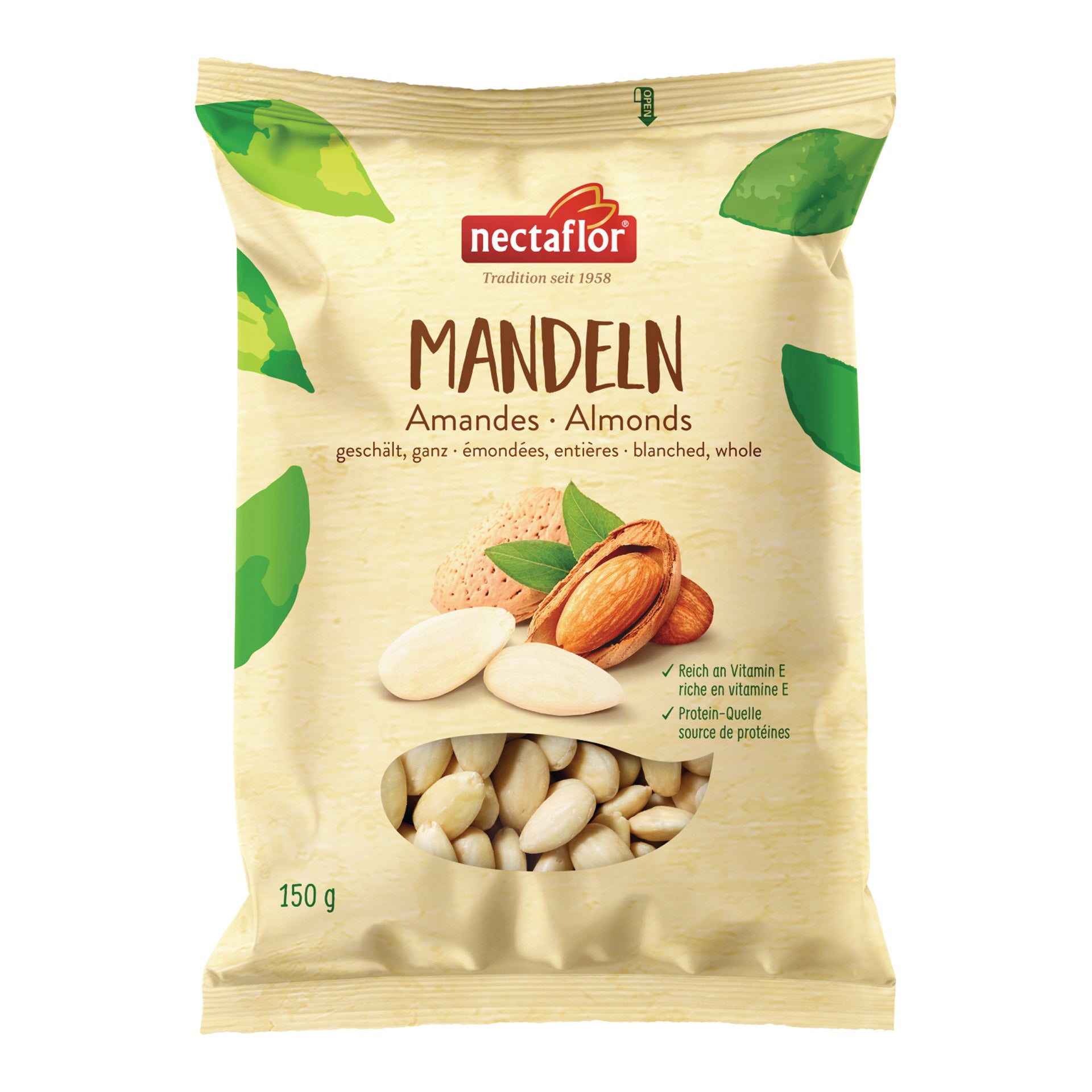 50813.jpg Nectaflor amandes pelées entières 150 g – Image 1