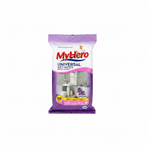 MyHero lingettes nettoyantes universelles Lavande – 50 pièces